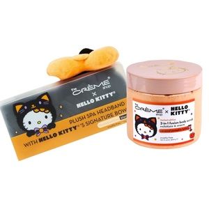 Hello Kitty x the Creme Shop Halloween Self Care Bundle- Bodyscrub and Spa Band